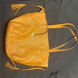 Michael Kors Mustard Leather Tote